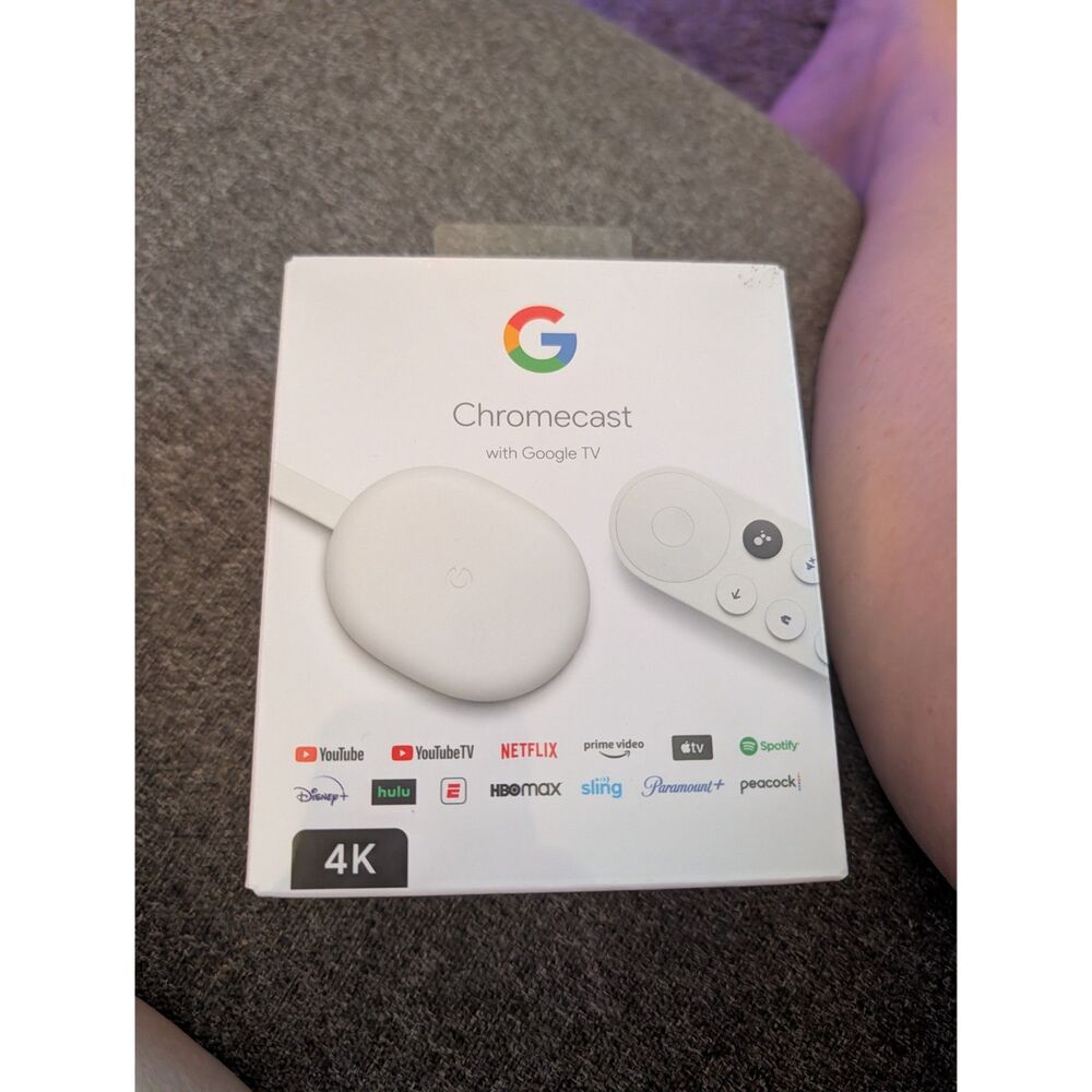 Google Chromecast with Google TV 4K UHD Media Streamer - Snow